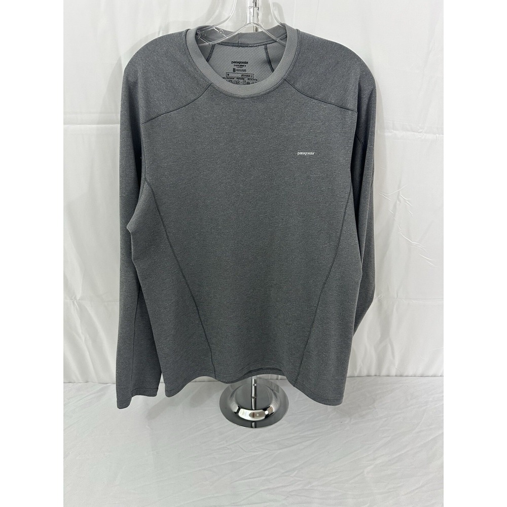 Patagonia Capilene 3 Midweight Crew Neck Base Layer Gray Mens M 44421 Polartec